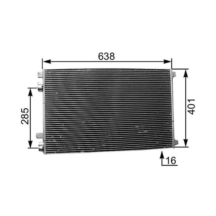 Kondensatorius, oro kondicionierius MAHLE AC 360 000P