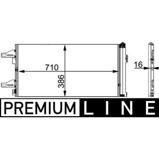 Kondensatorius, oro kondicionierius MAHLE AC 363 000P