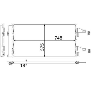 Kondensatorius, oro kondicionierius MAHLE AC 363 000S