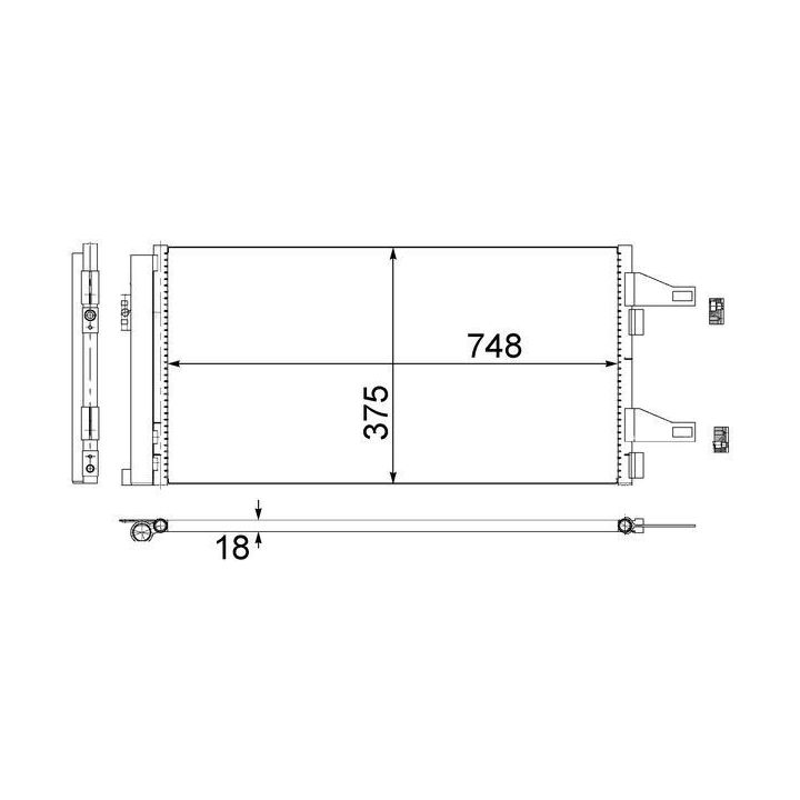 Kondensatorius, oro kondicionierius MAHLE AC 363 000S