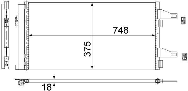 Kondensatorius, oro kondicionierius MAHLE AC 363 000S