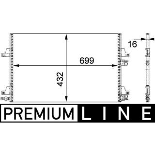 Kondensatorius, oro kondicionierius MAHLE AC 365 000P