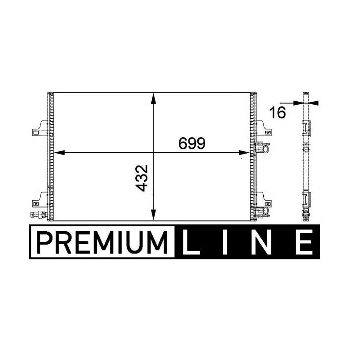 Kondensatorius, oro kondicionierius MAHLE AC 365 000P