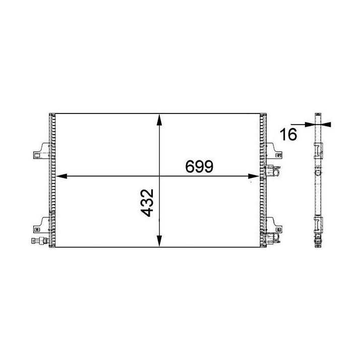 Kondensatorius, oro kondicionierius MAHLE AC 365 000P