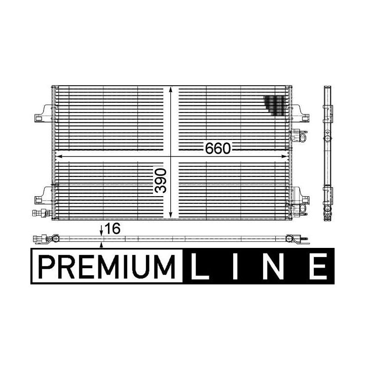 Kondensatorius, oro kondicionierius MAHLE AC 366 000P