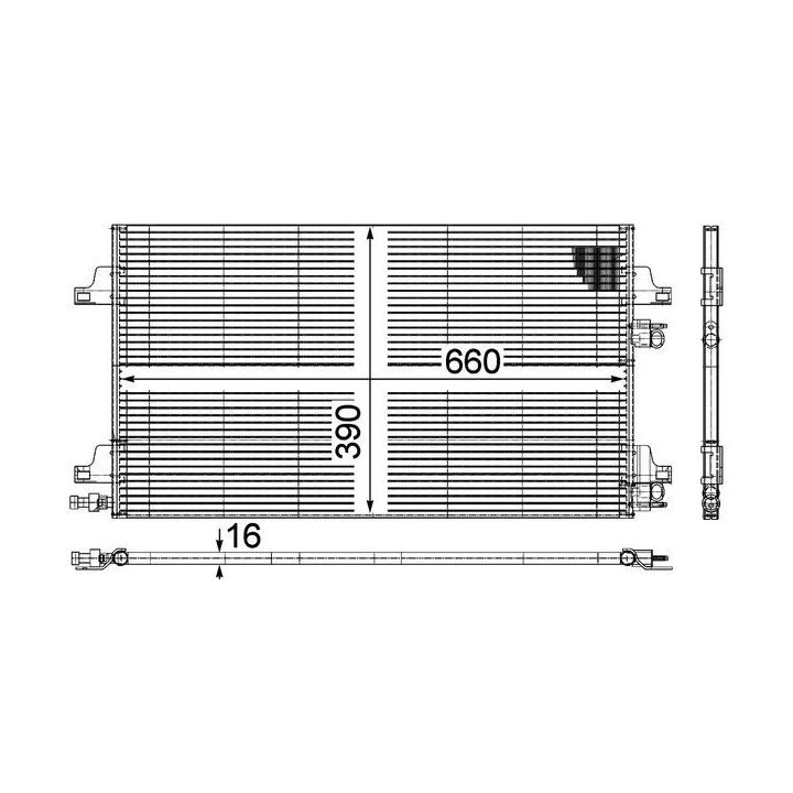 Kondensatorius, oro kondicionierius MAHLE AC 366 000P