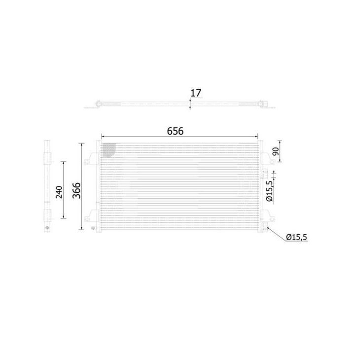 Kondensatorius, oro kondicionierius MAHLE AC 366 000S