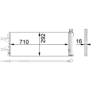 Kondensatorius, oro kondicionierius MAHLE AC 368 000P