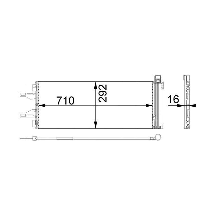 Kondensatorius, oro kondicionierius MAHLE AC 368 000P