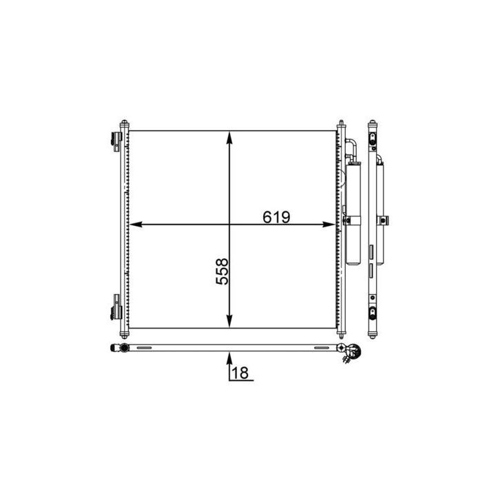 Kondensatorius, oro kondicionierius MAHLE AC 37 000S