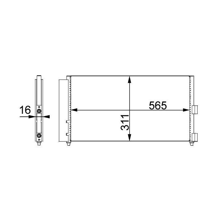 Kondensatorius, oro kondicionierius MAHLE AC 372 000P