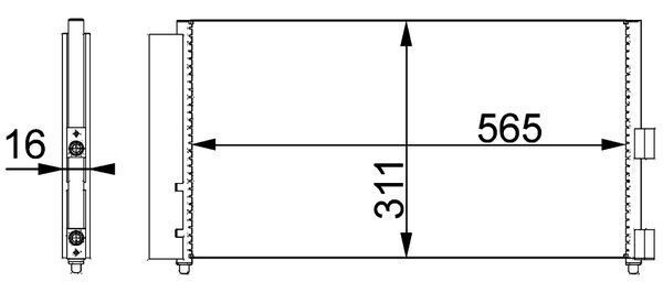 Kondensatorius, oro kondicionierius MAHLE AC 372 000P