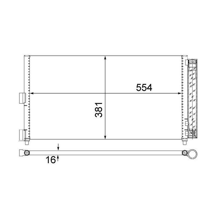 Kondensatorius, oro kondicionierius MAHLE AC 372 000S