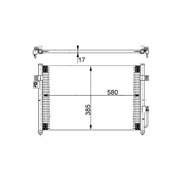Kondensatorius, oro kondicionierius MAHLE AC 388 000S