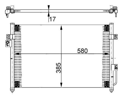 Kondensatorius, oro kondicionierius MAHLE AC 388 000S