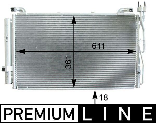 Kondensatorius, oro kondicionierius MAHLE AC 392 000P