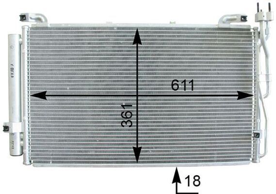 Kondensatorius, oro kondicionierius MAHLE AC 392 000P
