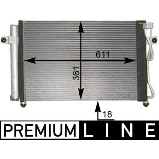 Kondensatorius, oro kondicionierius MAHLE AC 394 000P