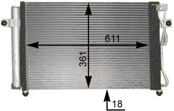 Kondensatorius, oro kondicionierius MAHLE AC 394 000P