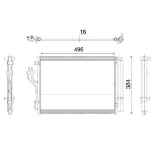 Kondensatorius, oro kondicionierius MAHLE AC 43 000P