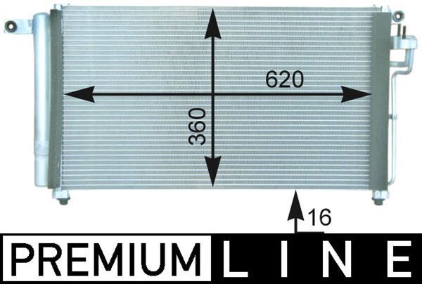 Kondensatorius, oro kondicionierius MAHLE AC 433 000P