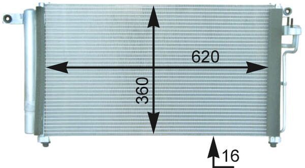 Kondensatorius, oro kondicionierius MAHLE AC 433 000P