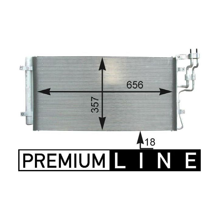 Kondensatorius, oro kondicionierius MAHLE AC 436 000P