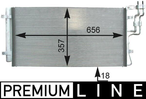 Kondensatorius, oro kondicionierius MAHLE AC 436 000P