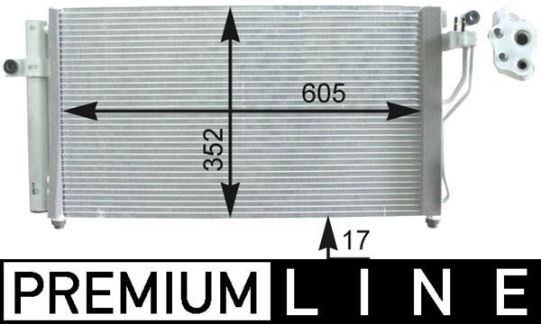 Kondensatorius, oro kondicionierius MAHLE AC 438 000P