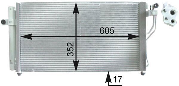 Kondensatorius, oro kondicionierius MAHLE AC 438 000P