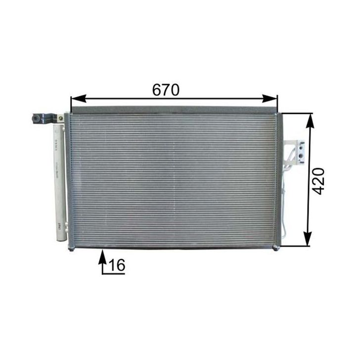 Kondensatorius, oro kondicionierius MAHLE AC 440 000P