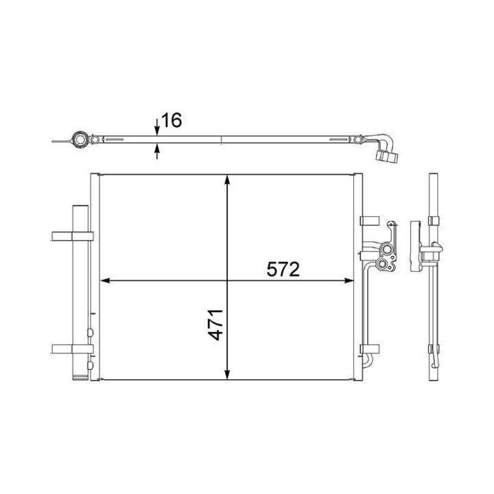 Kondensatorius, oro kondicionierius MAHLE AC 441 000S