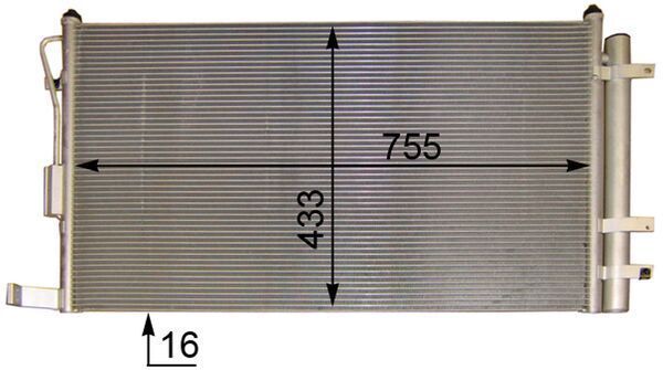 Kondensatorius, oro kondicionierius MAHLE AC 444 000P
