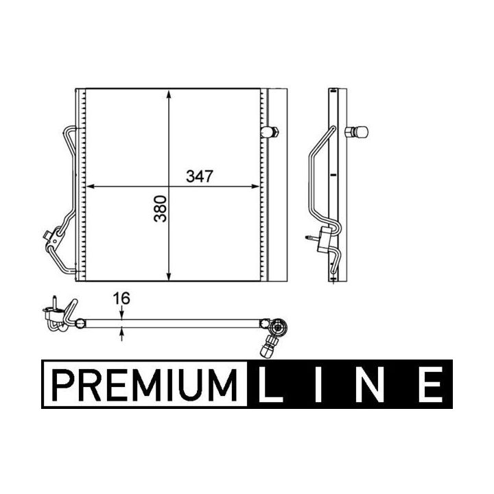 Kondensatorius, oro kondicionierius MAHLE AC 451 000P