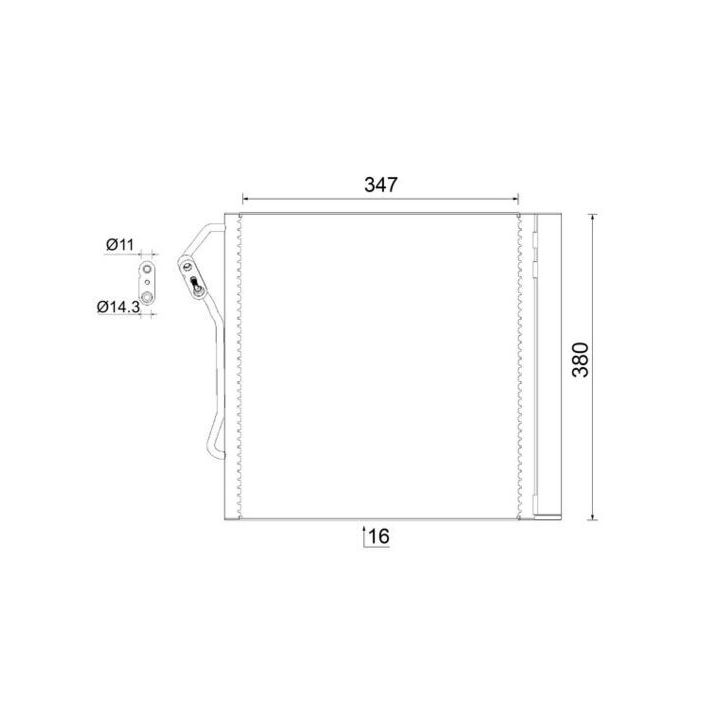 Kondensatorius, oro kondicionierius MAHLE AC 451 000S