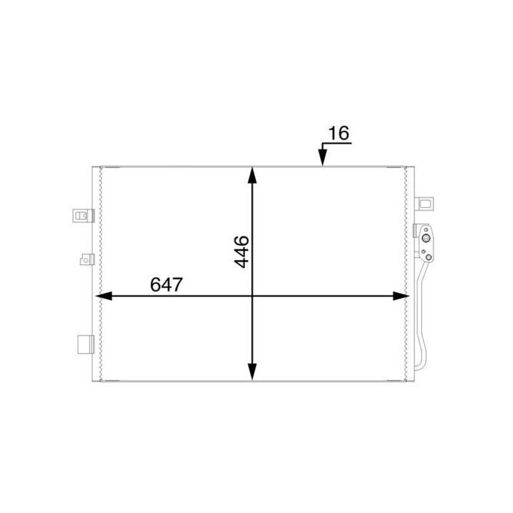 Kondensatorius, oro kondicionierius MAHLE AC 46 000S