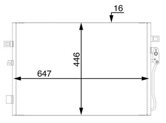 Kondensatorius, oro kondicionierius MAHLE AC 46 000S