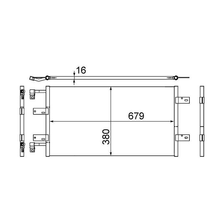 Kondensatorius, oro kondicionierius MAHLE AC 461 000S