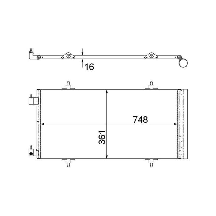Kondensatorius, oro kondicionierius MAHLE AC 465 000S