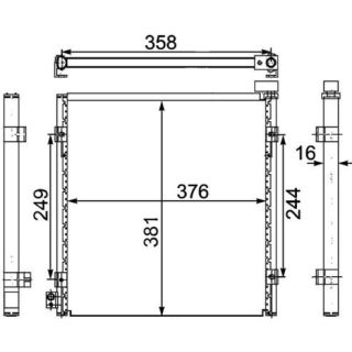 Kondensatorius, oro kondicionierius MAHLE AC 470 000S