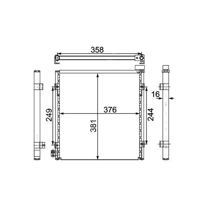 Kondensatorius, oro kondicionierius MAHLE AC 470 000S