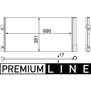 Kondensatorius, oro kondicionierius MAHLE AC 486 000P