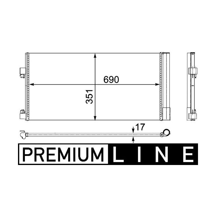 Kondensatorius, oro kondicionierius MAHLE AC 486 000P