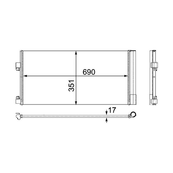 Kondensatorius, oro kondicionierius MAHLE AC 486 000P