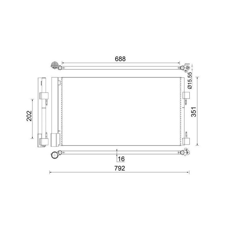 Kondensatorius, oro kondicionierius MAHLE AC 486 000S