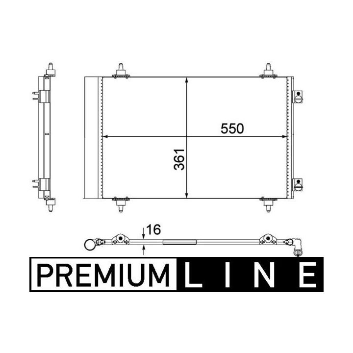 Kondensatorius, oro kondicionierius MAHLE AC 487 000P