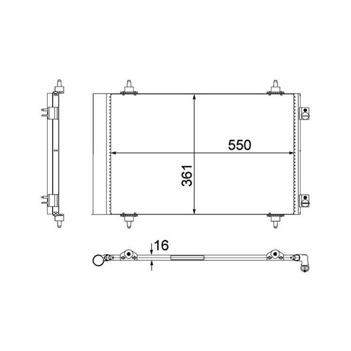 Kondensatorius, oro kondicionierius MAHLE AC 487 000P