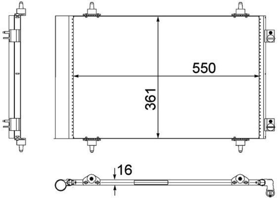Kondensatorius, oro kondicionierius MAHLE AC 487 000P