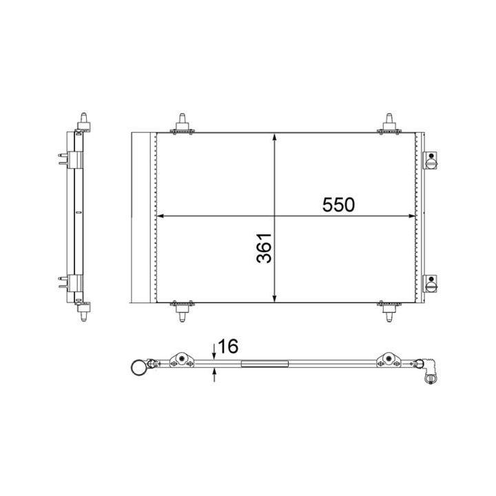 Kondensatorius, oro kondicionierius MAHLE AC 487 000S