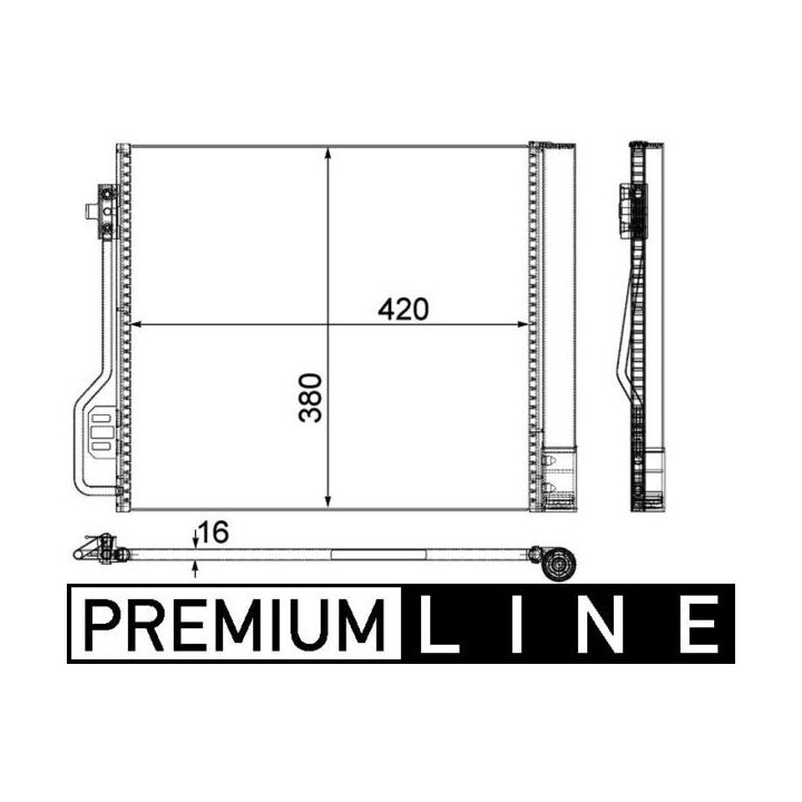 Kondensatorius, oro kondicionierius MAHLE AC 488 000P
